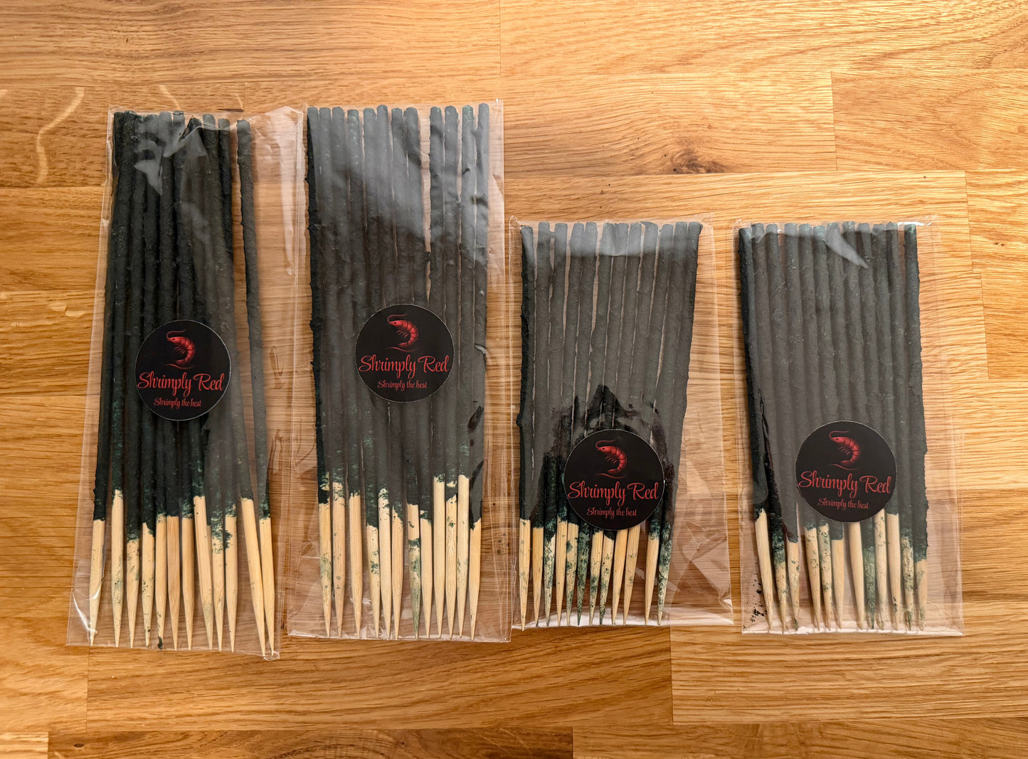 NEW! Shrimply Red shrimp sticks medium size