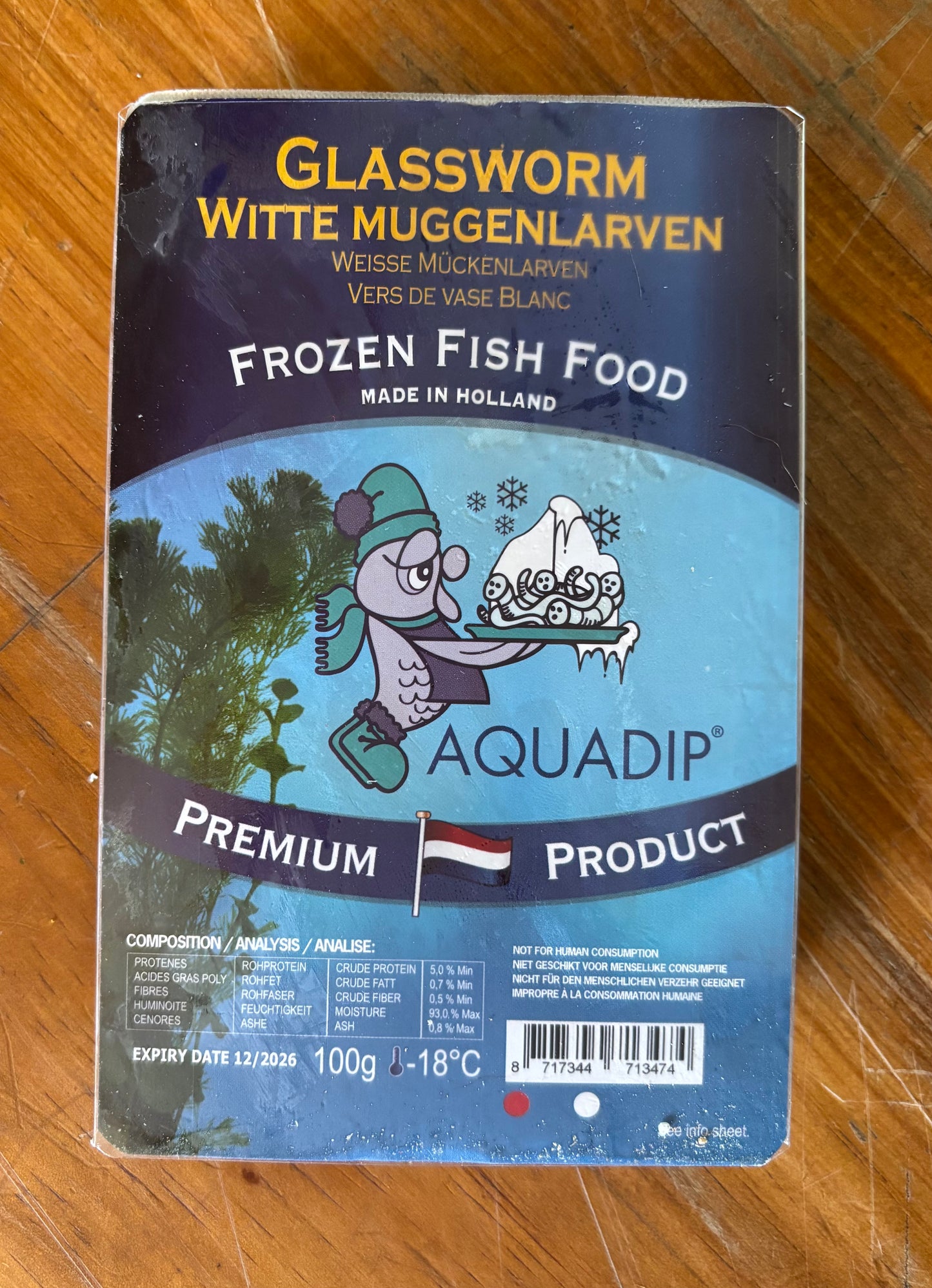 Frozen glassworm blister pack 100g x 5