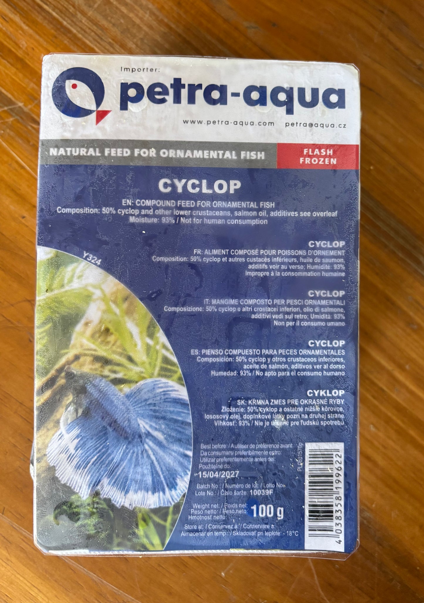 Frozen cyclops blister pack 100g x 5