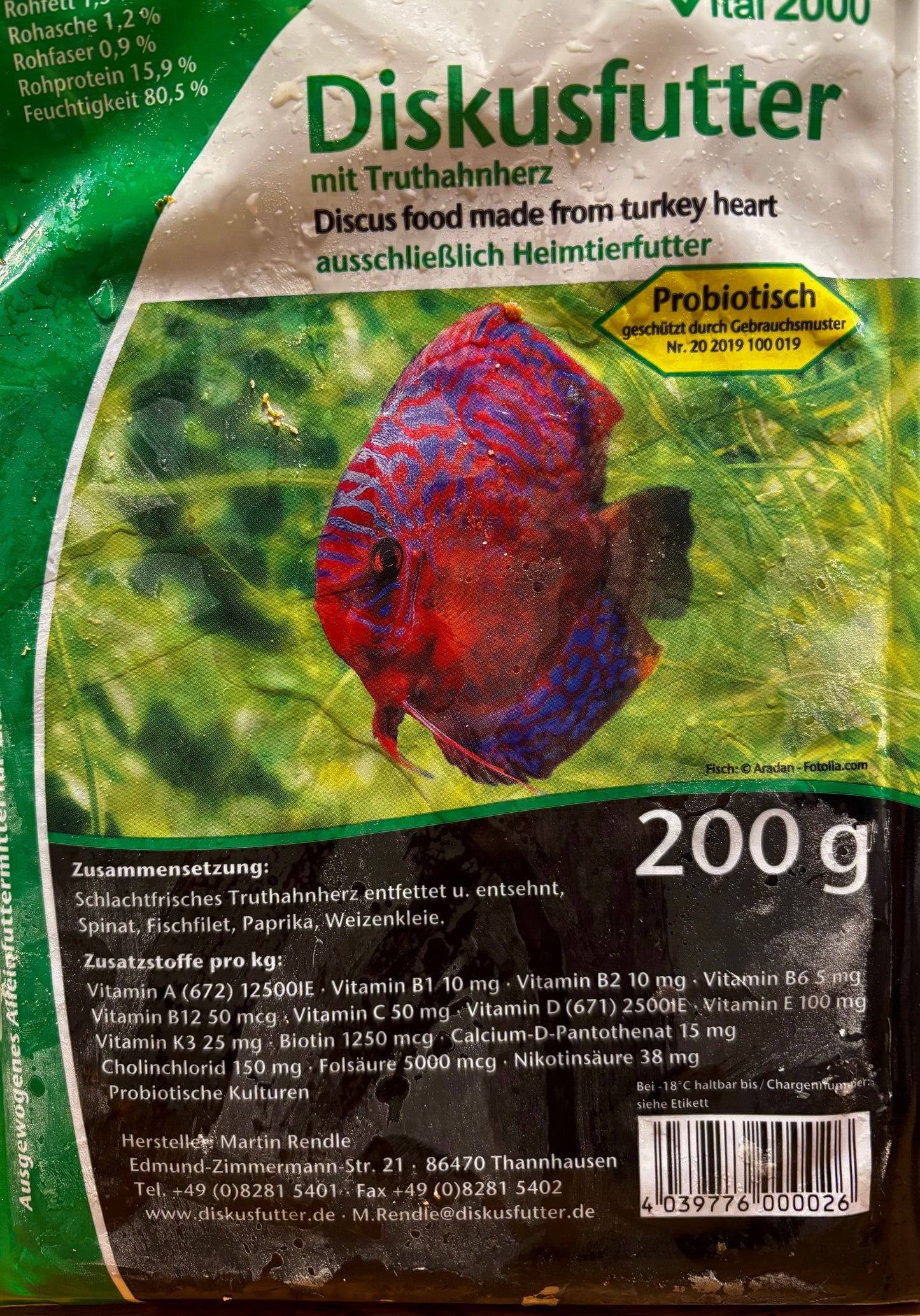 Discus prepared turkey heart high quality 200g plate