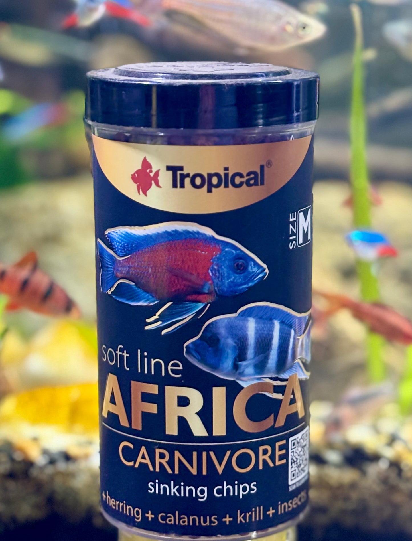 Tropical Soft Line Africa carnivore sinking chips medium 130g